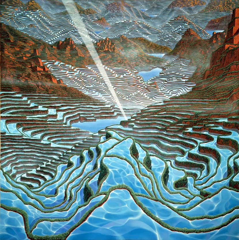 <p><em>Mische</em> Technique (layers of oil and tempera on primed canvas)</p>
<p>172 x 172 cm</p>
<p> </p>