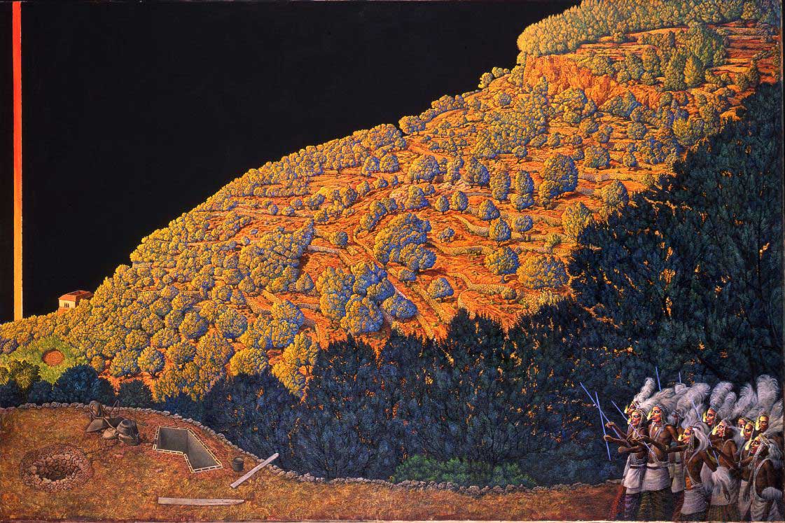 <p><em>Mische</em> Technique (layers of oil and tempera on primed canvas)</p>
<p>130 x 195 cm</p>
<p> </p>