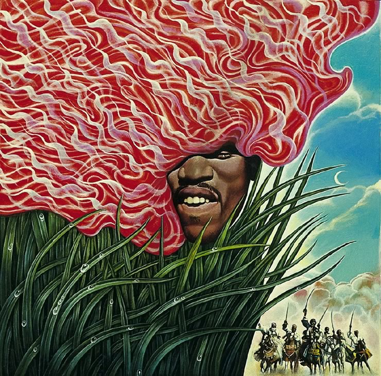 Jimi Hendrix by Mati Klarwein