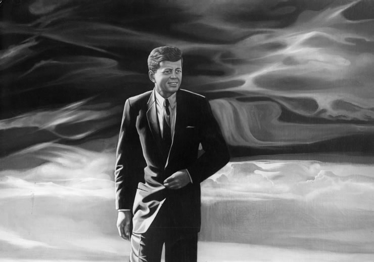 John F. Kennedy walking