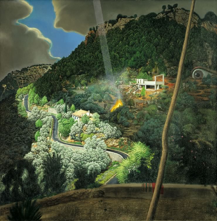 surreal landscapes by Mati Klarwein - Scenic Drive