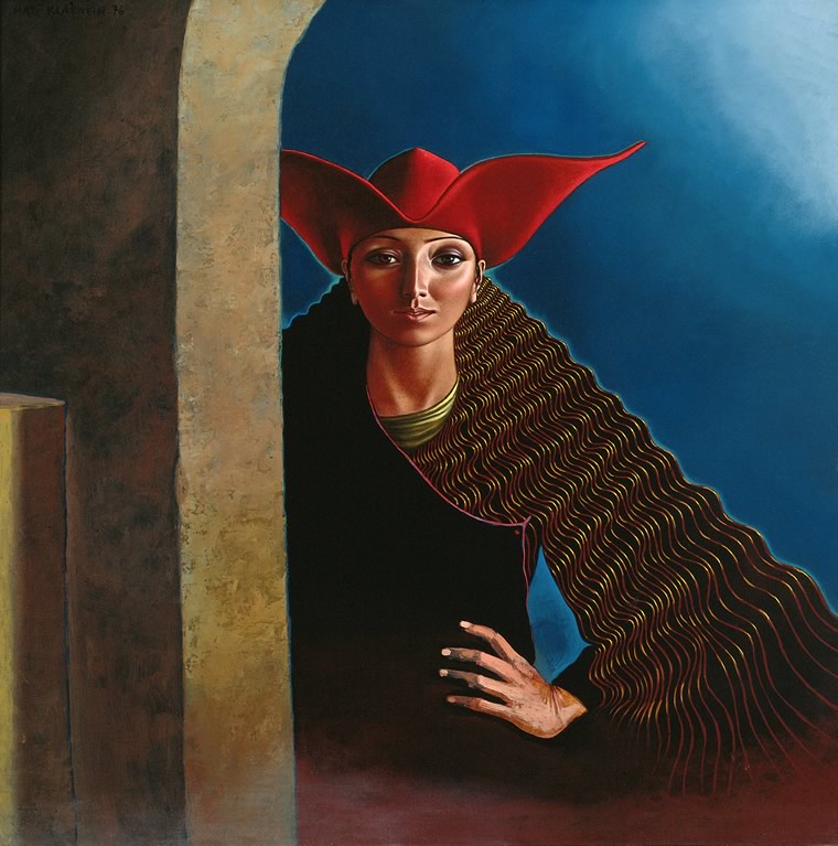 Yannick Vu - Portrait by Mati Klarwein - 1976