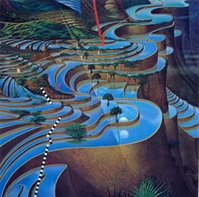 Soundscape by Mati Klarwein - surreal landscapes