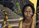 surrealist and visionary art by Mati Klarwein - Illusion, Projection and Reality (1997)