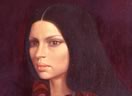 Sophie Bollack - Portrait Painting by Mati Klarwein - 1963