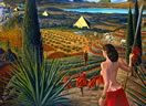 Visit by Mati Klarwein (1996) - surreal art